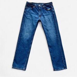 Levi's Men's 505 Jeans Straight Leg Denim Dark Wash Cotton Blend Classic Fit